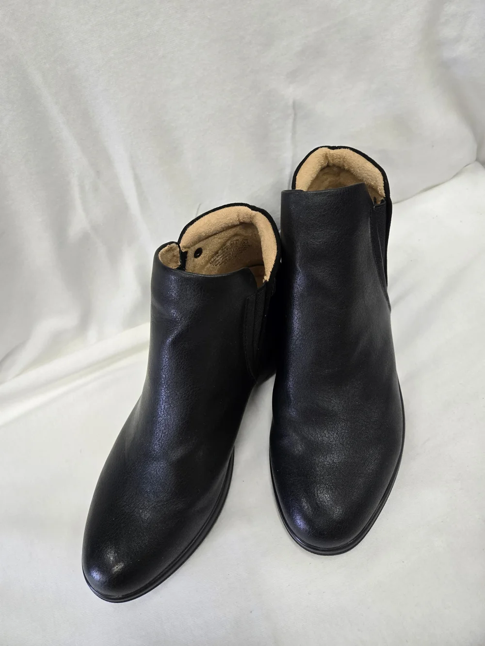 Naturalizer Black Leather & Suede Ankle Bootie